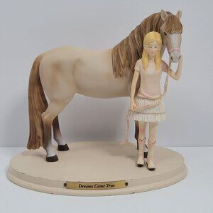 Horse Whispers Dreams Come True Figurine 4028502 Girl & Horse By Enesco 2012
